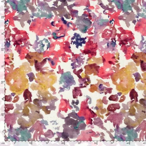 Cranberry Splodge in Viscose Nylon Twill - Image 3