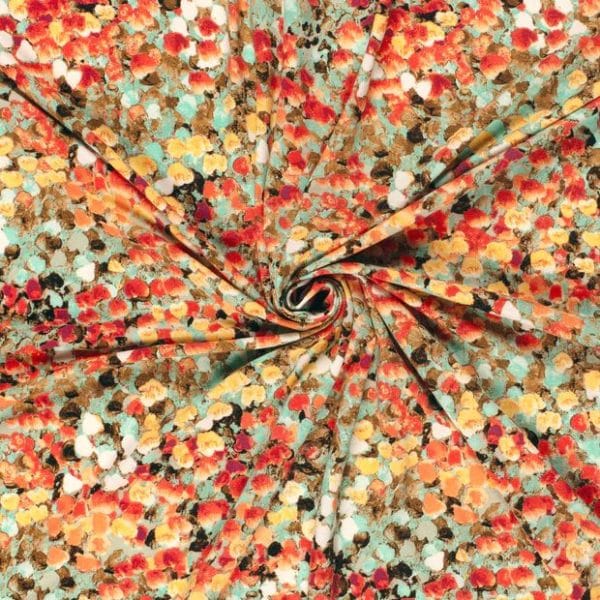 Stretch Viscose Jersey in Mini Floral - Image 2