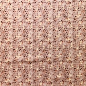 Dusty Pink Ditsy Floral Cotton Heavier Twill weave Fabric