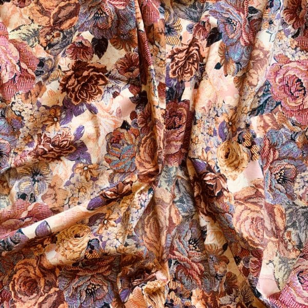 'Warm Floral' Digital Stretch Cotton Print - Image 4