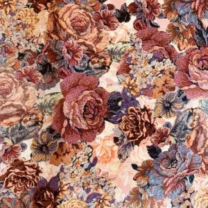 'Warm Floral' Digital Stretch Cotton Print