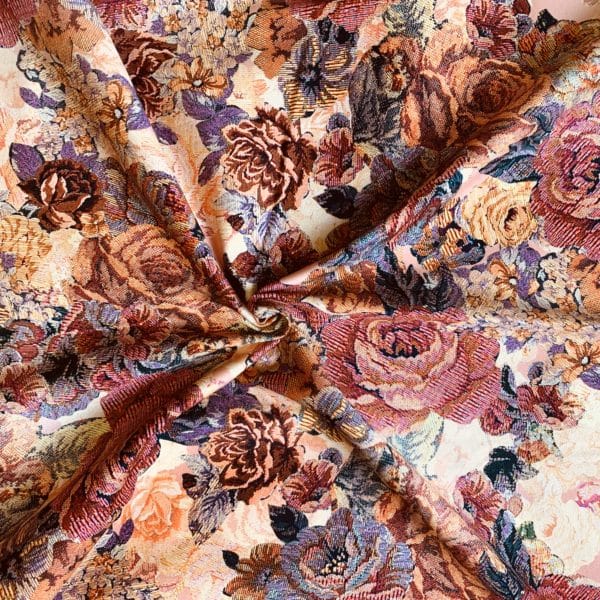 'Warm Floral' Digital Stretch Cotton Print - Image 2