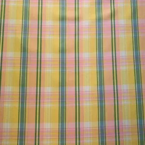 Gaberdine Tartan Check Stretch Cotton Blended Fabric