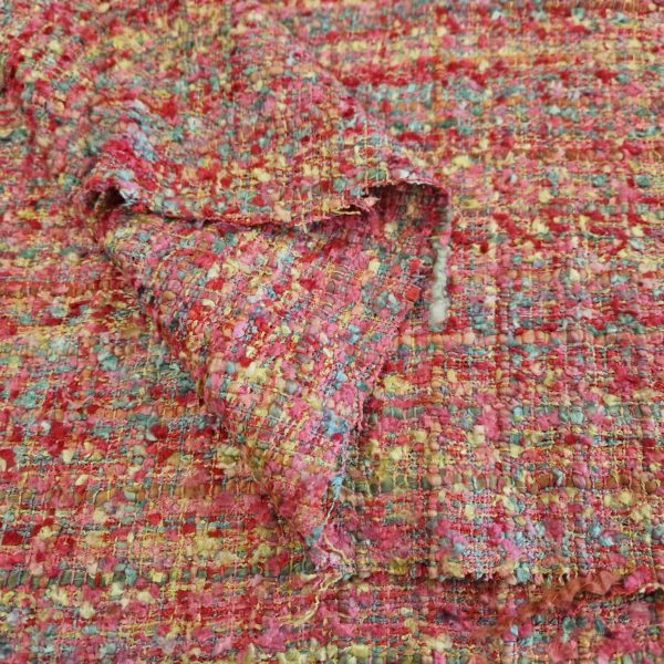Hot Pink Boucle Tweed - Bold. Luxe. Iconic. - Image 2