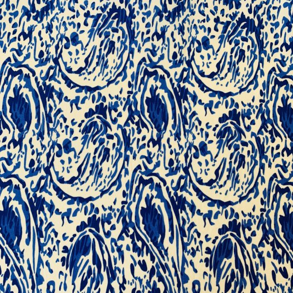'Ananda' Ink Paisley Viscose Tencel Dress Fabric - Image 2