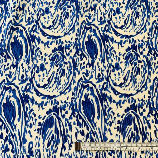 'Ananda' Ink Paisley Viscose Tencel Dress Fabric - Image 4