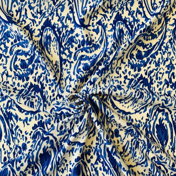 'Ananda' Ink Paisley Viscose Tencel Dress Fabric - Image 3