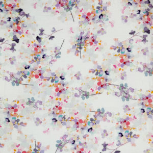 100% Cotton Double Gauze in Sweet Pea Floral ' Reims '