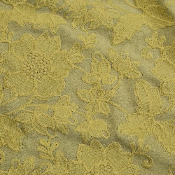 Italian Embroidered Crepe