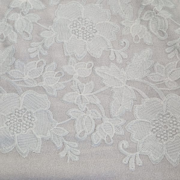 Italian Embroidered Crepe - Image 7