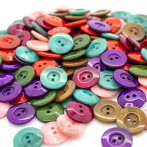 Marble Finished Variegated 2 hole Button