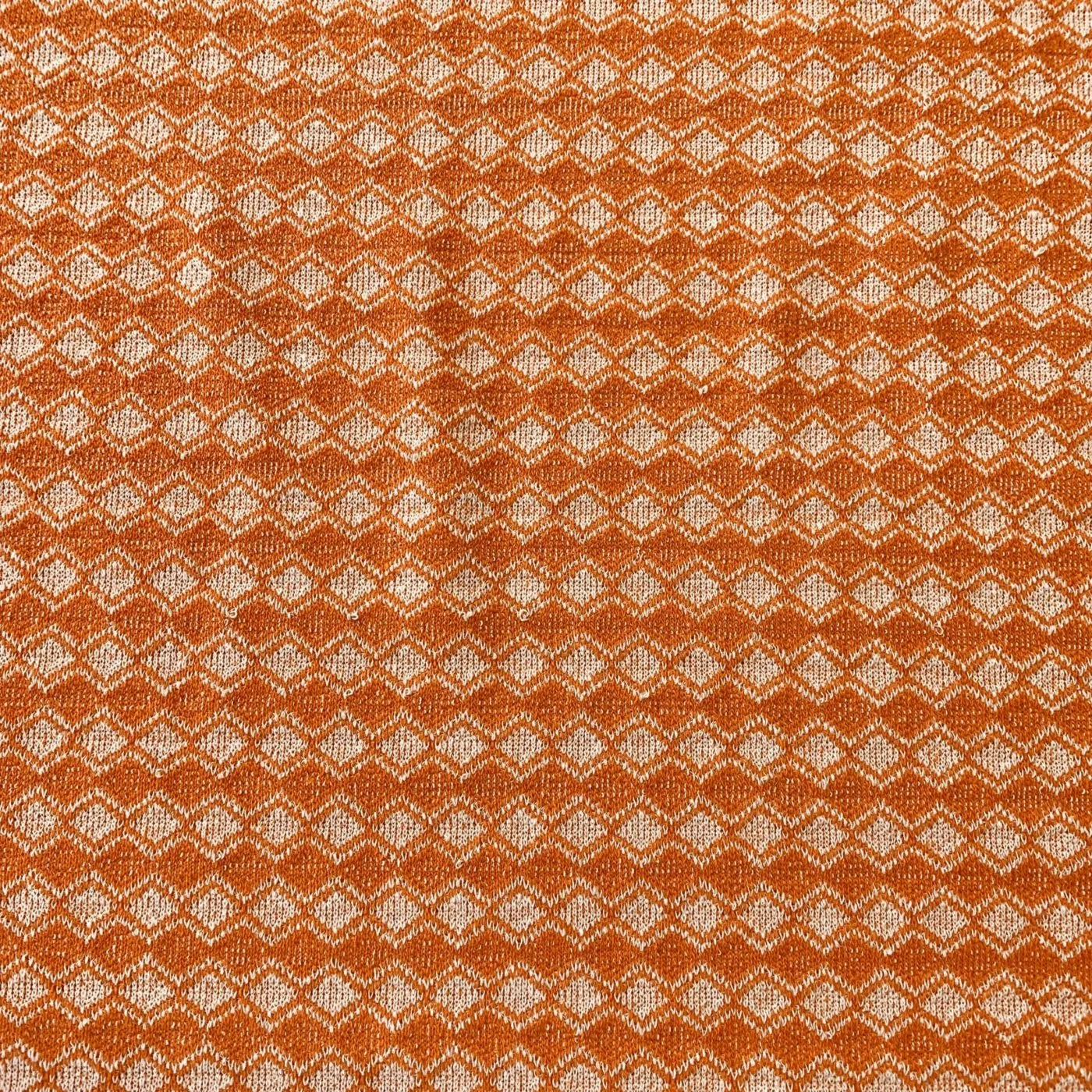 Knitted Stretch Eco-Friendly Fabric in a Diamond Jacquard Design - Image 9