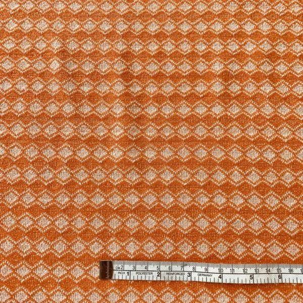 Knitted Stretch Eco-Friendly Fabric in a Diamond Jacquard Design - Image 10