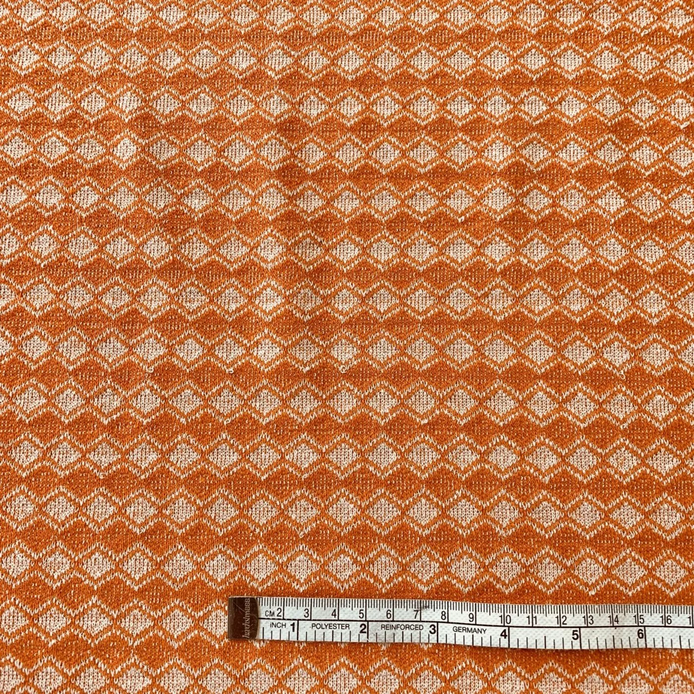 Knitted Stretch Eco-Friendly Fabric in a Diamond Jacquard Design - Image 10