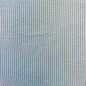 Cotton Seersucker Stripe | Sky Blue