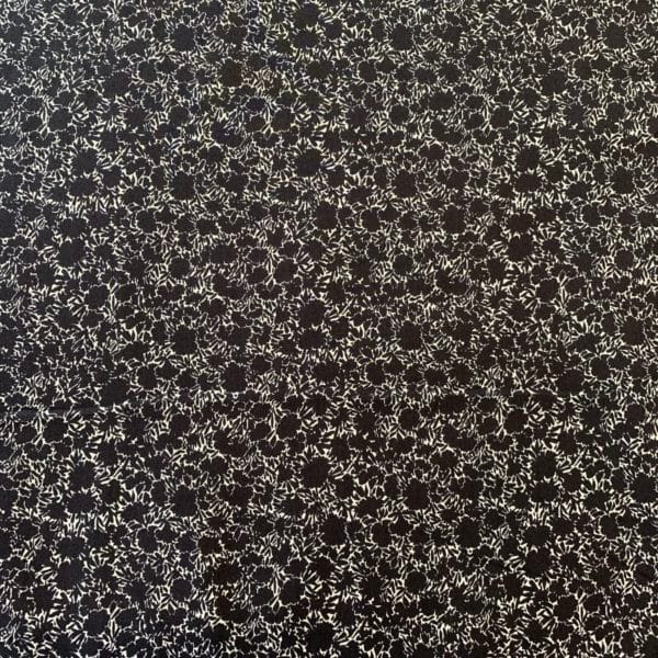 Cotton Floral Poplin | 2 Tone Dark Navy Floral
