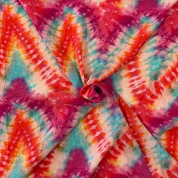 Tie-Dye Abstract Viscose Print - Image 5