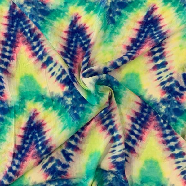 Tie-Dye Abstract Viscose Print - Image 2