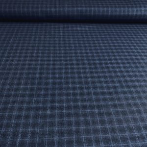 Slubbed Crepe Wool | Cotton | Linen Blend Suiting | Cobalt