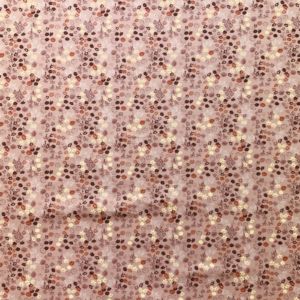 Dusty Pink Ditsy Floral Cotton Heavier Twill weave Fabric