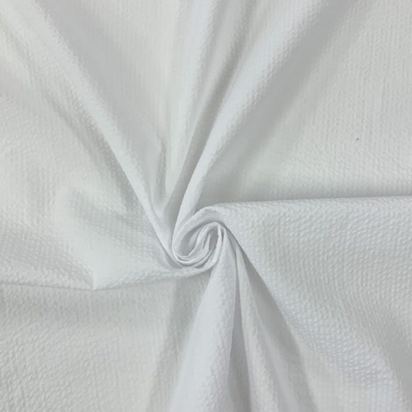 Cotton Seersucker | White - Image 2