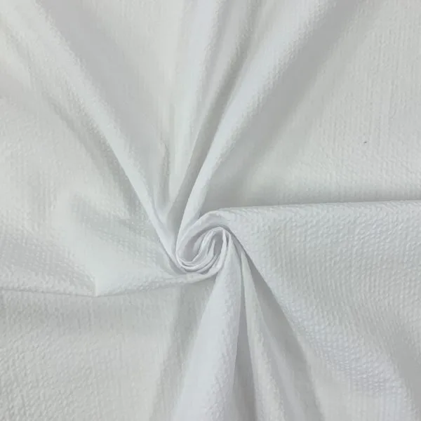 Cotton Seersucker | White - Image 2