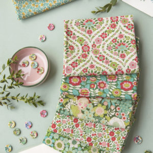 Wallflower by Tilda | Fat Quarters | Green | Bundle of 5