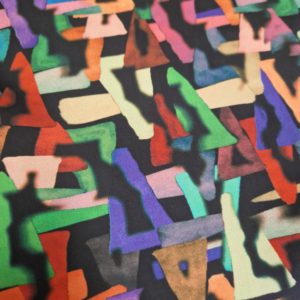 'Graffiti Pop' Silk-Like Charmeuse