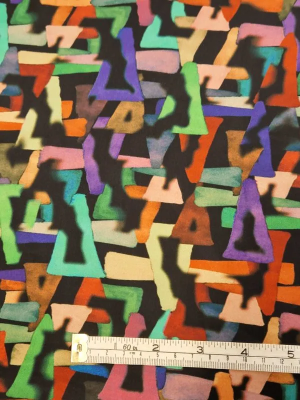 'Graffiti Pop' Silk-Like Charmeuse - Image 2