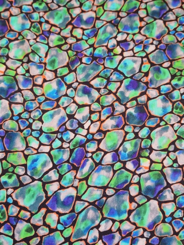 'Stained Glass' Silk-Like Charmeuse - Image 2