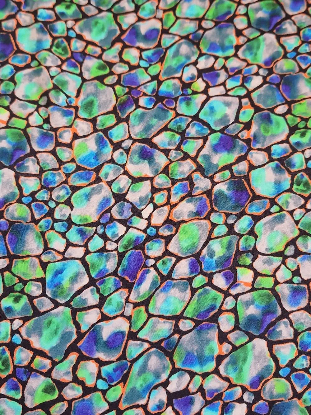 'Stained Glass' Silk-Like Charmeuse - Image 2