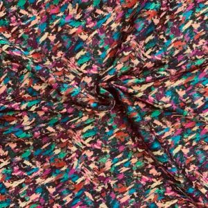 'Collioure' Vibrant Mosaic Design Jacquard Brocade Dress Fabric