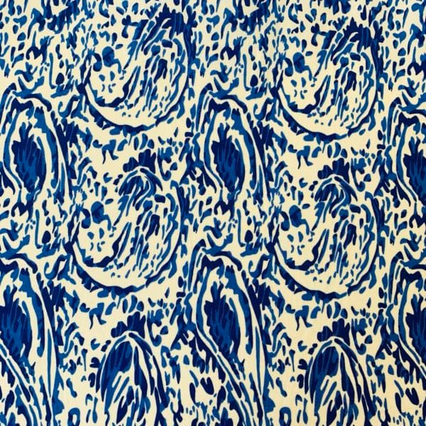 'Ananda' Ink Paisley Viscose Tencel Dress Fabric - Image 4