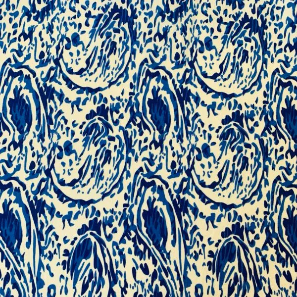 'Ananda' Ink Paisley Viscose Tencel Dress Fabric - Image 4