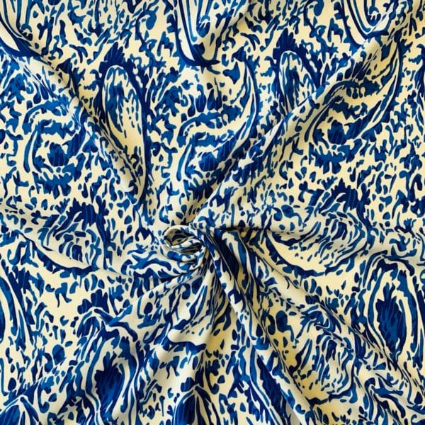 'Ananda' Ink Paisley Viscose Tencel Dress Fabric - Image 2