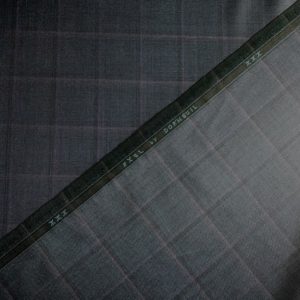 Dormeuil Luxury Wool Suiting Check | Teal/Navy