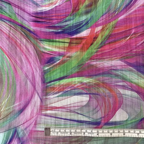 Fine Twill Brush Strokes Design | Multicolours - Image 3