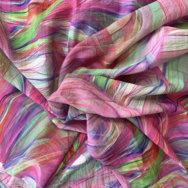 Fine Twill Brush Strokes Design | Multicolours - Image 2
