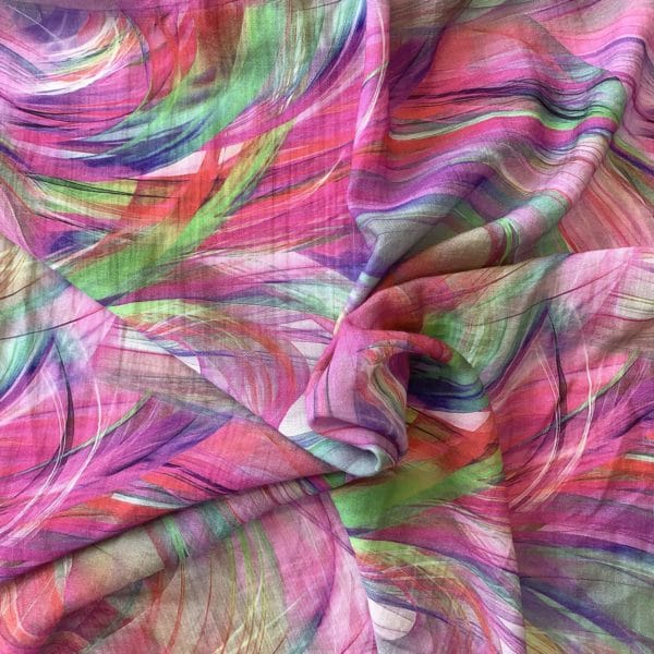 Fine Twill Brush Strokes Design | Multicolours - Image 4