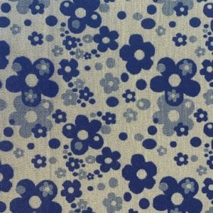 Jacquard Woven Daisy With Lurex