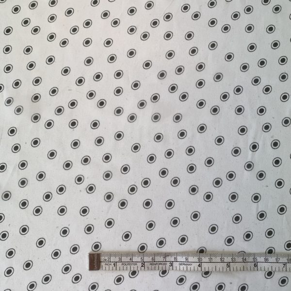 Silk Chiffon Spot | Ivory/Black Spot - Image 3