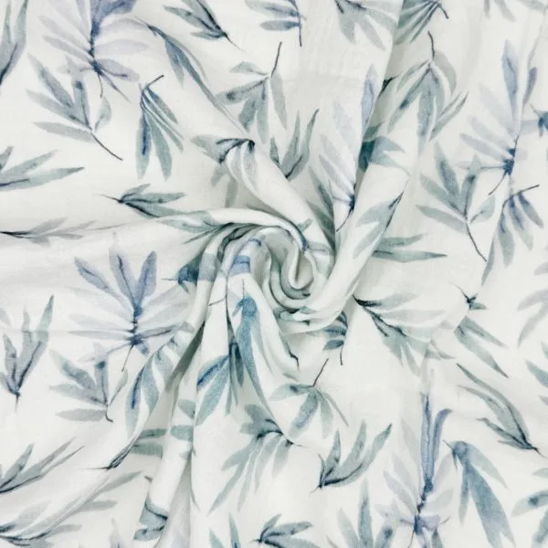 100% Cotton Double Gauze in Vintage Floral ' Dijon'