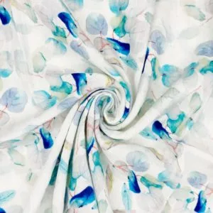 100% Cotton Double Gauze in Floral ' Versailles'