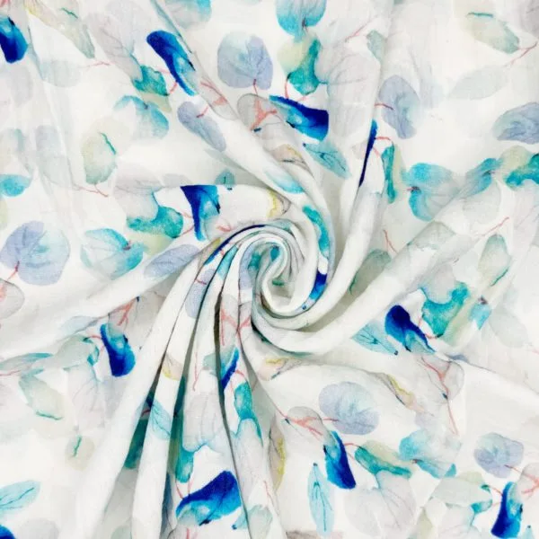 100% Cotton Double Gauze in Floral ' Versailles'