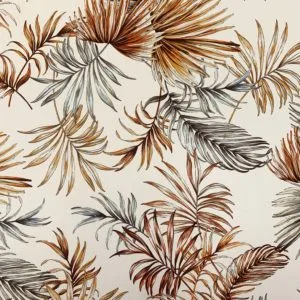 Polyester Crepe Jungle Leaf Print