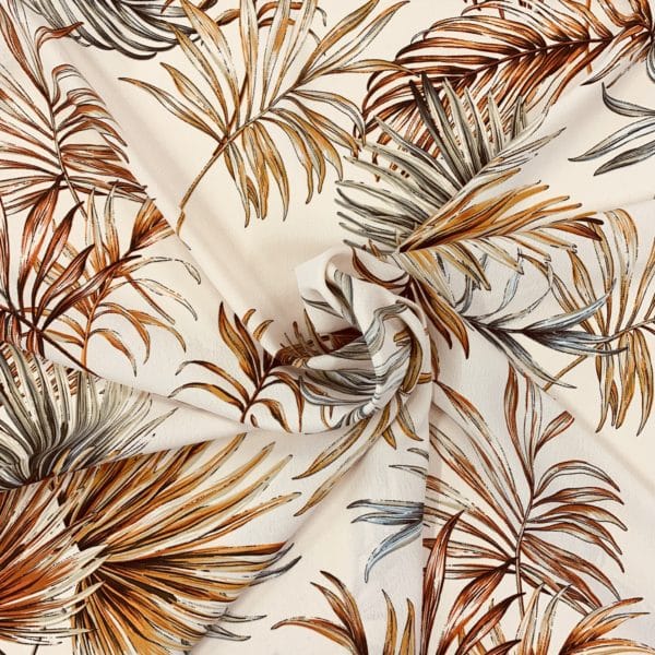 Polyester Crepe Jungle Leaf Print - Image 2