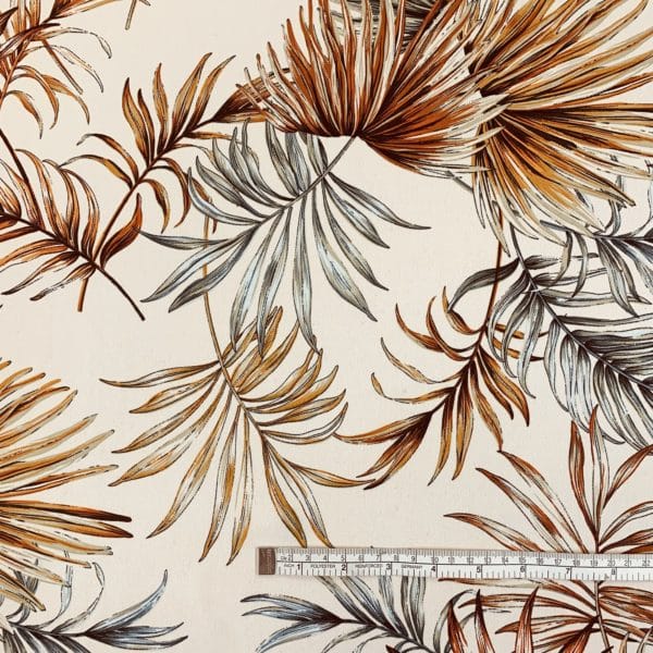 Polyester Crepe Jungle Leaf Print - Image 3