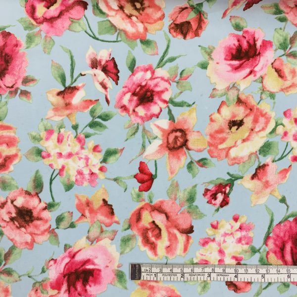 Peachskin Polyester Floral Prints - Image 4