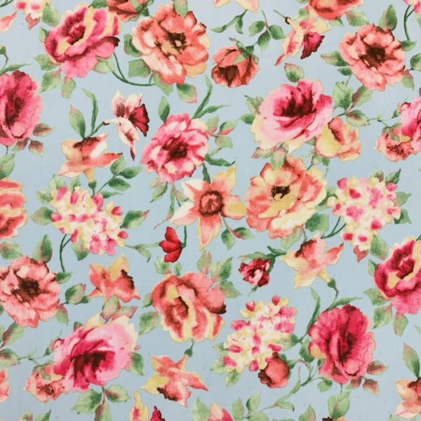 Peachskin Polyester Floral Prints - Image 2