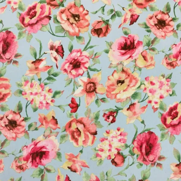 Peachskin Polyester Floral Prints - Image 2